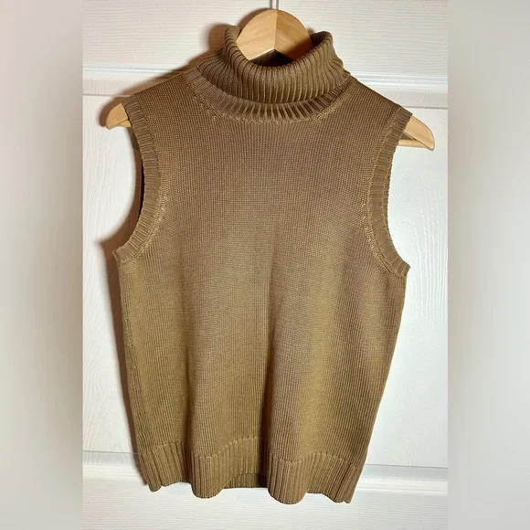 Lauren Ralph Lauren 100% Silk Sleeveless Turtleneck – Size M - Picture 3 of 11